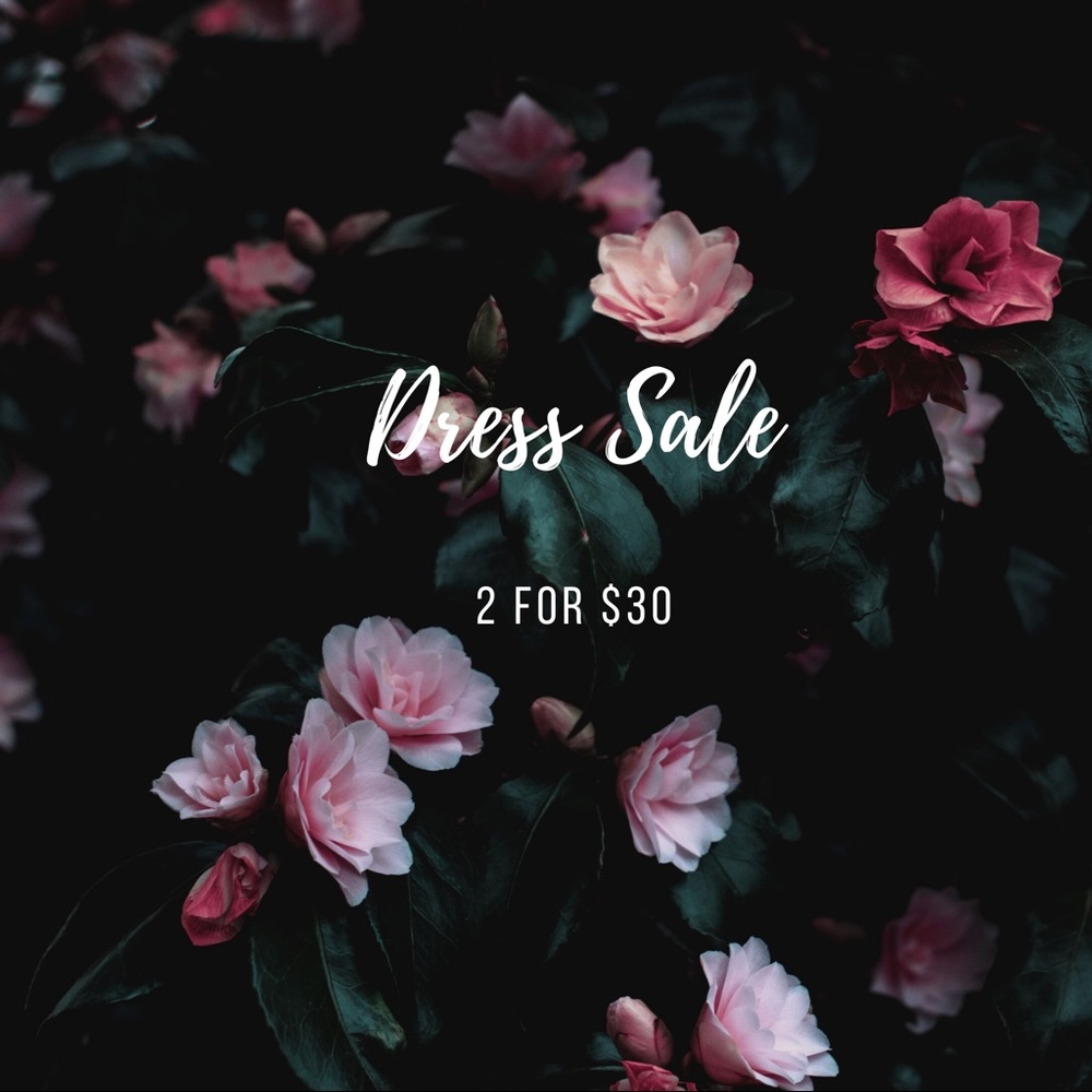 2 dresses or pants for $30 plus $4.99 shipping:)